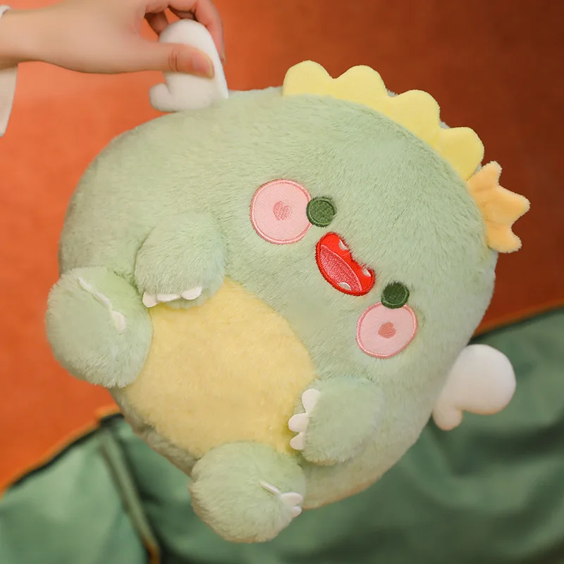 Cute Stuffed Animals Plush Throw Pillow Toy Cartoon Dinosaur Plushies Cushion Anime Kawaii Soft Kids Toys for Girls Room Decor