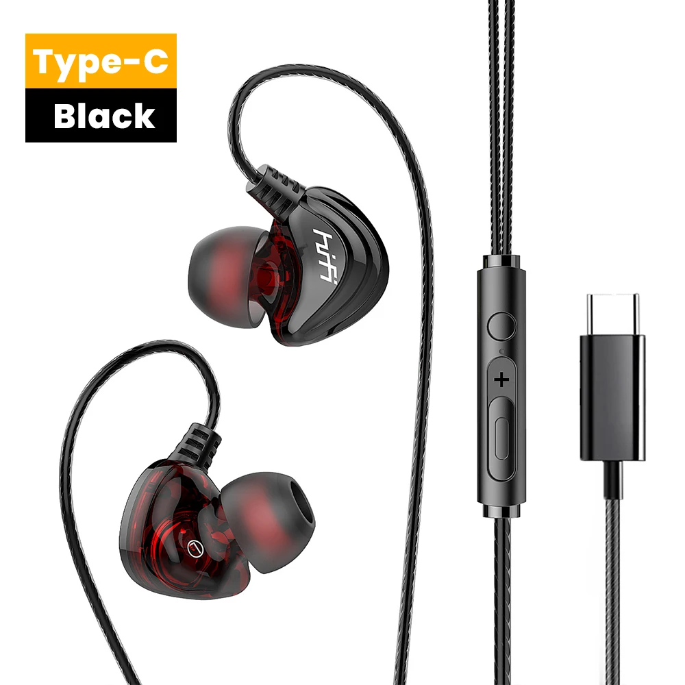 OLAF DAC Type C Earphones Wired Headset USB C Gamer Headphones Cable Handsfree Type-C Earbuds For iPhone16 15 Samsung S23 Xiaomi 4