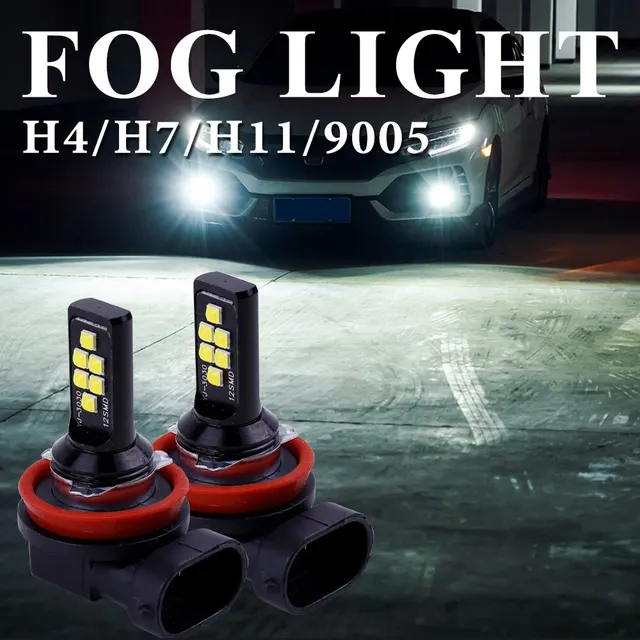 2x H4/H7/H3/H1 LED Auto Scheinwerfer Licht Fern/Abblendlicht 6000K Weiß  1200LM