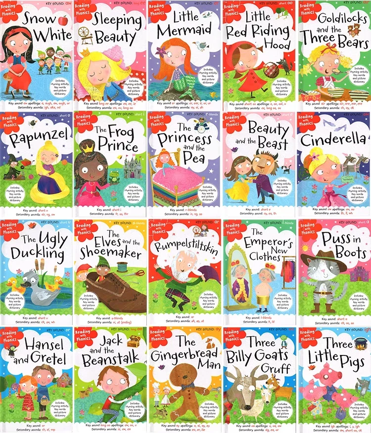 20 Volumes Reading with Phonics English Picture Book Reading