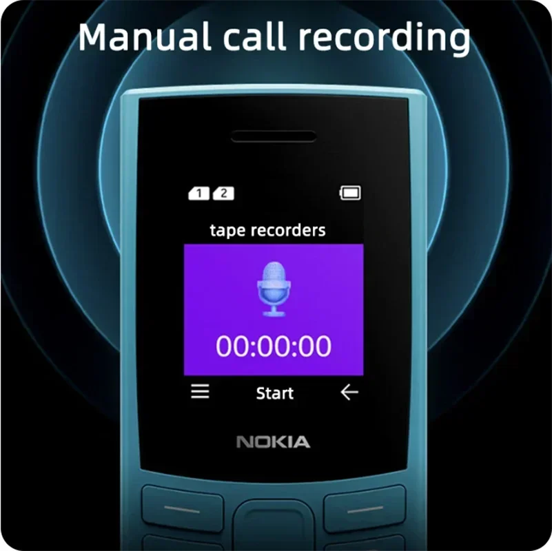 Nokia 105 4G 2023 Feature Phone Dual SIM Bluetooth 5.0 multi-language Hebrew Keyboard long standby used phone 6
