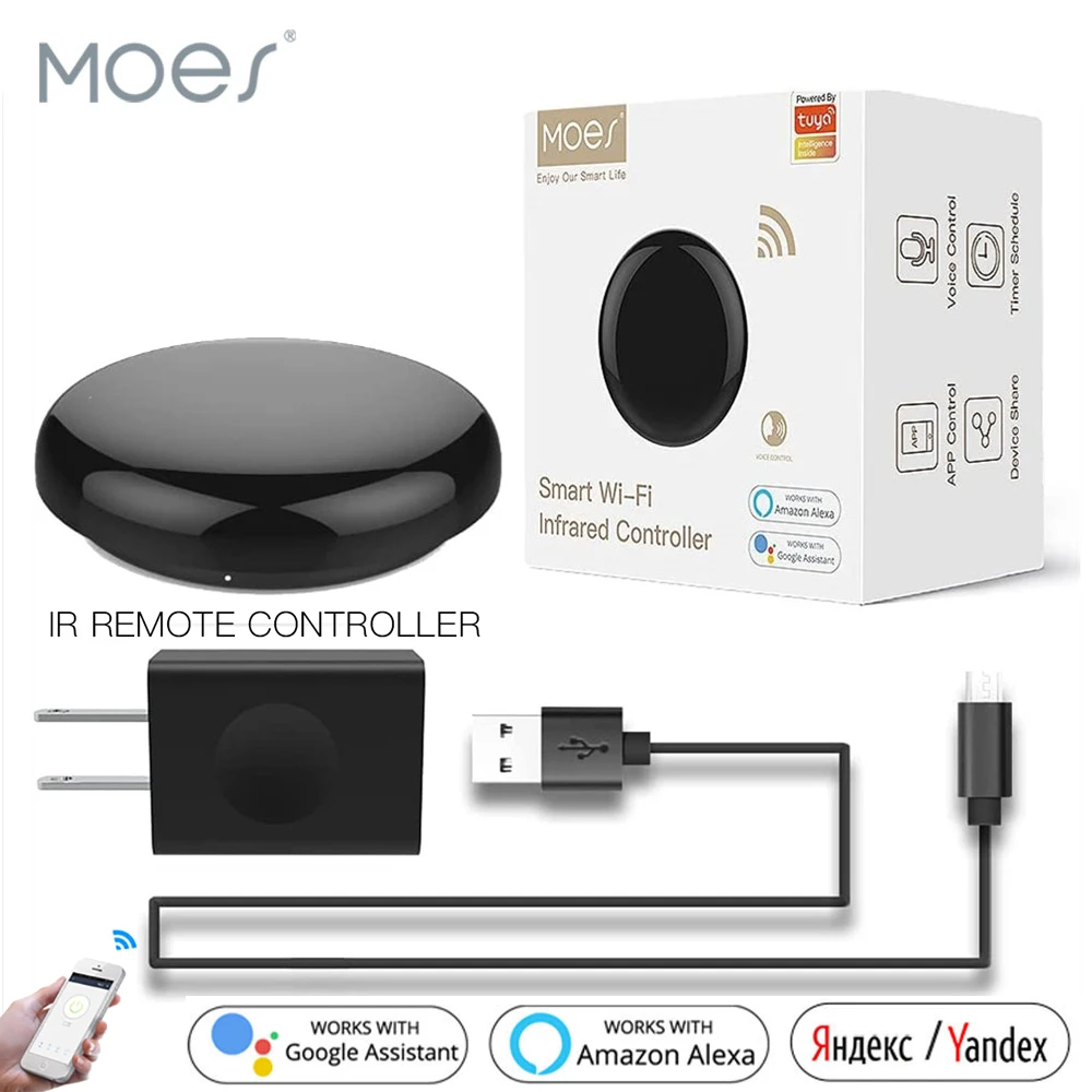 Moes Tuya Wifi Ir Remote Control For Air Conditioner Tv Smart Home