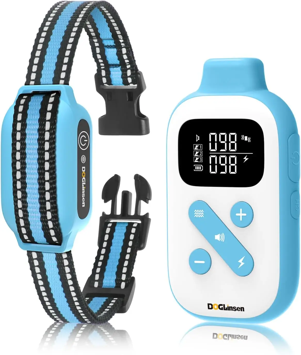 Collar inteligente antiladridos para perros 2 en 1, Control automático de ladridos y Collar de entrenamiento de choque remoto con 4 modos de entrenamiento para todos los perros