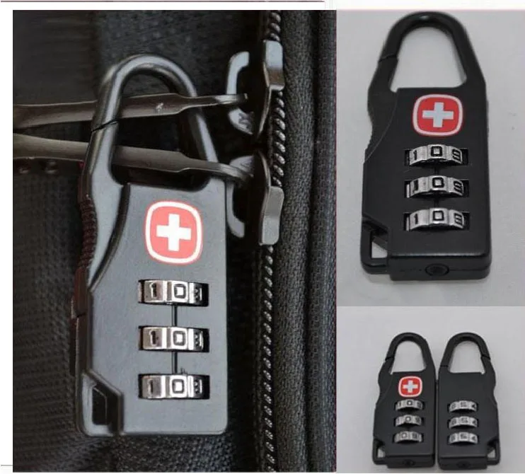 Alloy Mini Lock Padlock Outdoor Travel Luggage Zipper Backpack Handbag