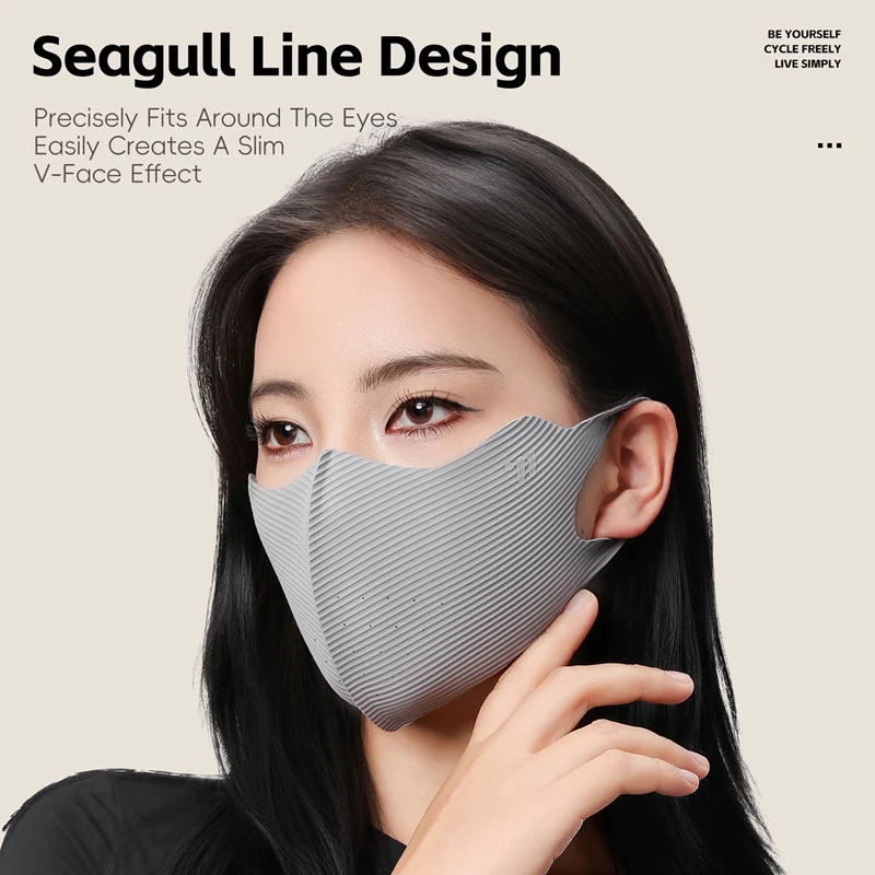 WEST BIKING Autumn Winter 3D Face Mask Outdoor Windproof UV Protection Breathable Sports Mask ​​10A Antibacterial Fabric​