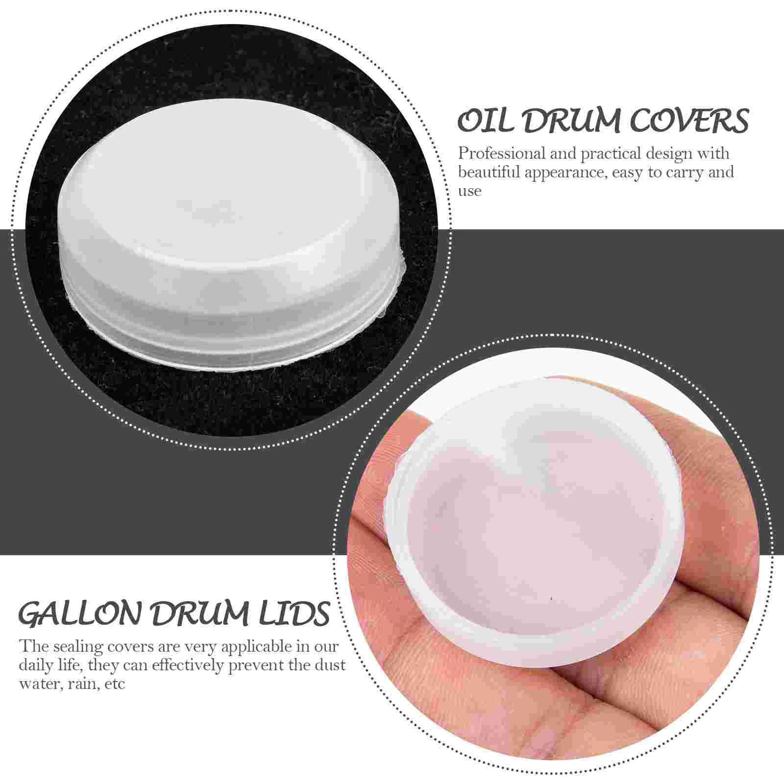 50 Pcs Sealing Cover Iron Drum Oil Bucket Plastic Caps Heavy Duty Lifting Magnets Material Handling Tools Drum Covers Storage