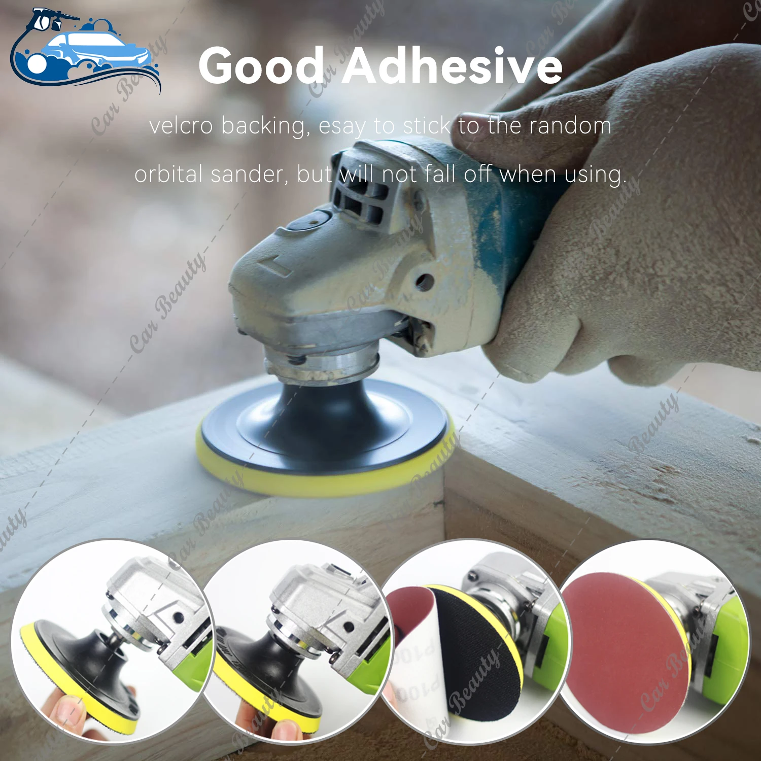 97mm 4inch Hook & Loop Round Sanding Disc Pad 60/80/100/150/180/240/320/400/600/800/1000/2000/3000/5000 Assorted Grits Sandpaper sanding discs sandpaper set polish sand paper sandpaper tools mini sandpaper kit sander pads