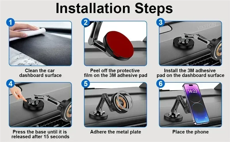 Magnetic Wireless Charger Car Phone Holder