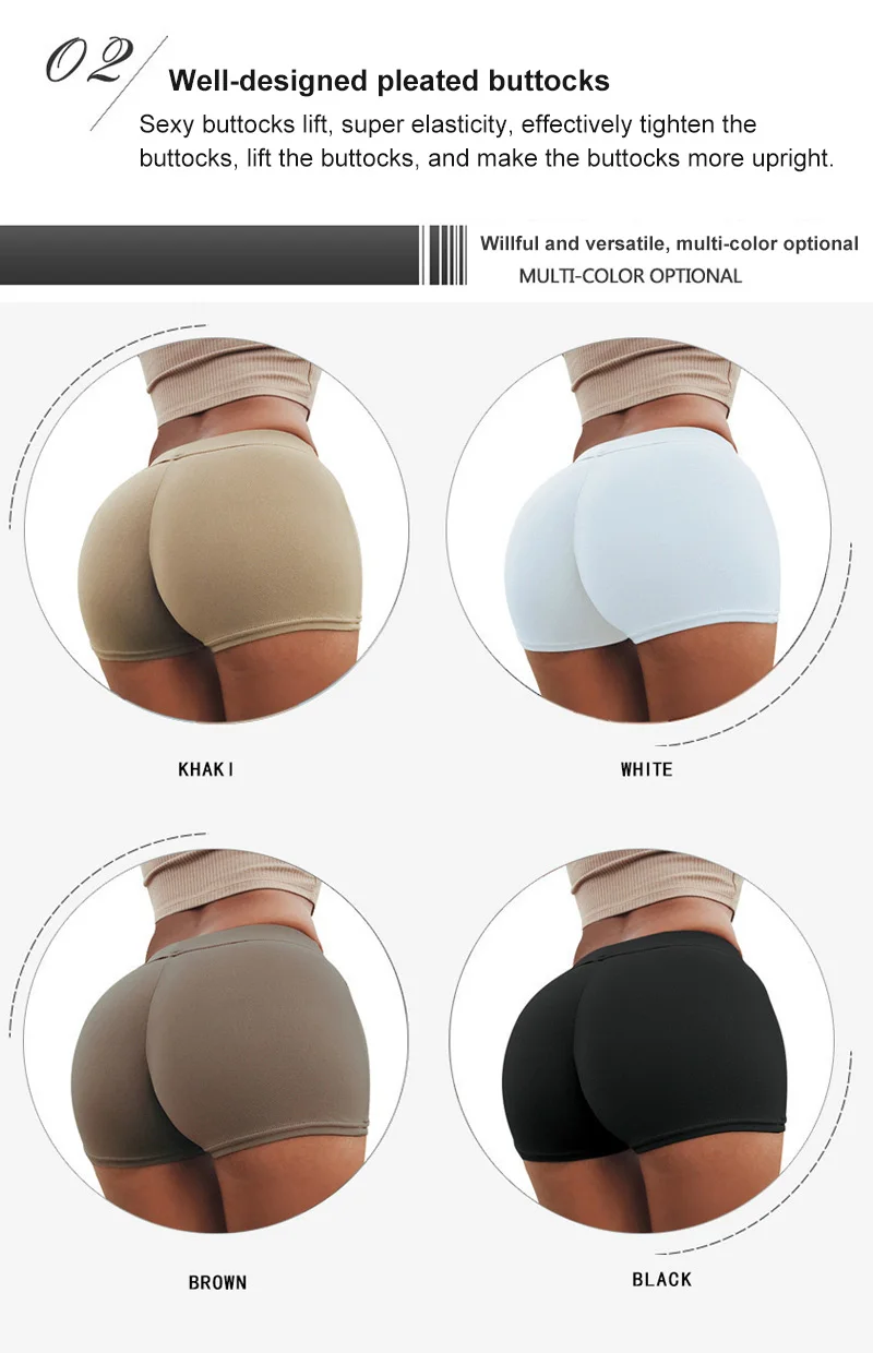 2023 Shorts Shaper Panties Sexy Hip-lifting Pant Solod Color Shorts Pants Women Push Up Butt Lifter Hip Pat Shapers
