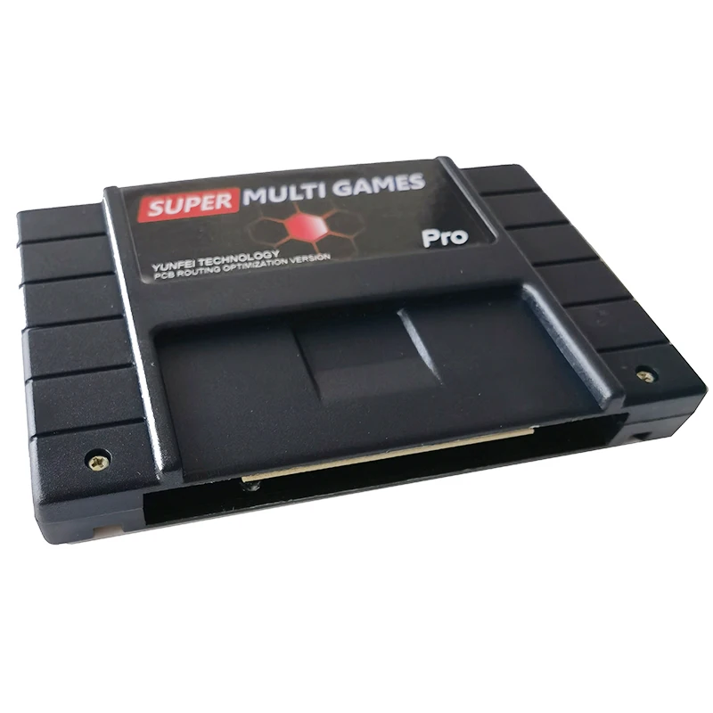 

2023 New Super 16 Bit Multi Game Card Cartridge 900 in 1 Black Shell for SNES USA Version Video Game Console