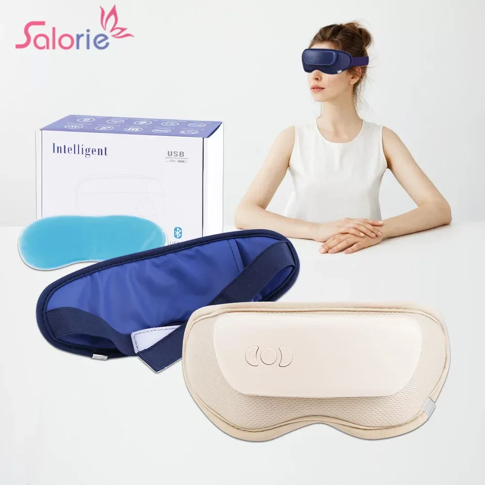

Electric Vibration Eye Massager Cold Heating Dry Eyes Fatigue Relieve Therapy Bluetooth Music Smart Warm Eye Massage Glasses