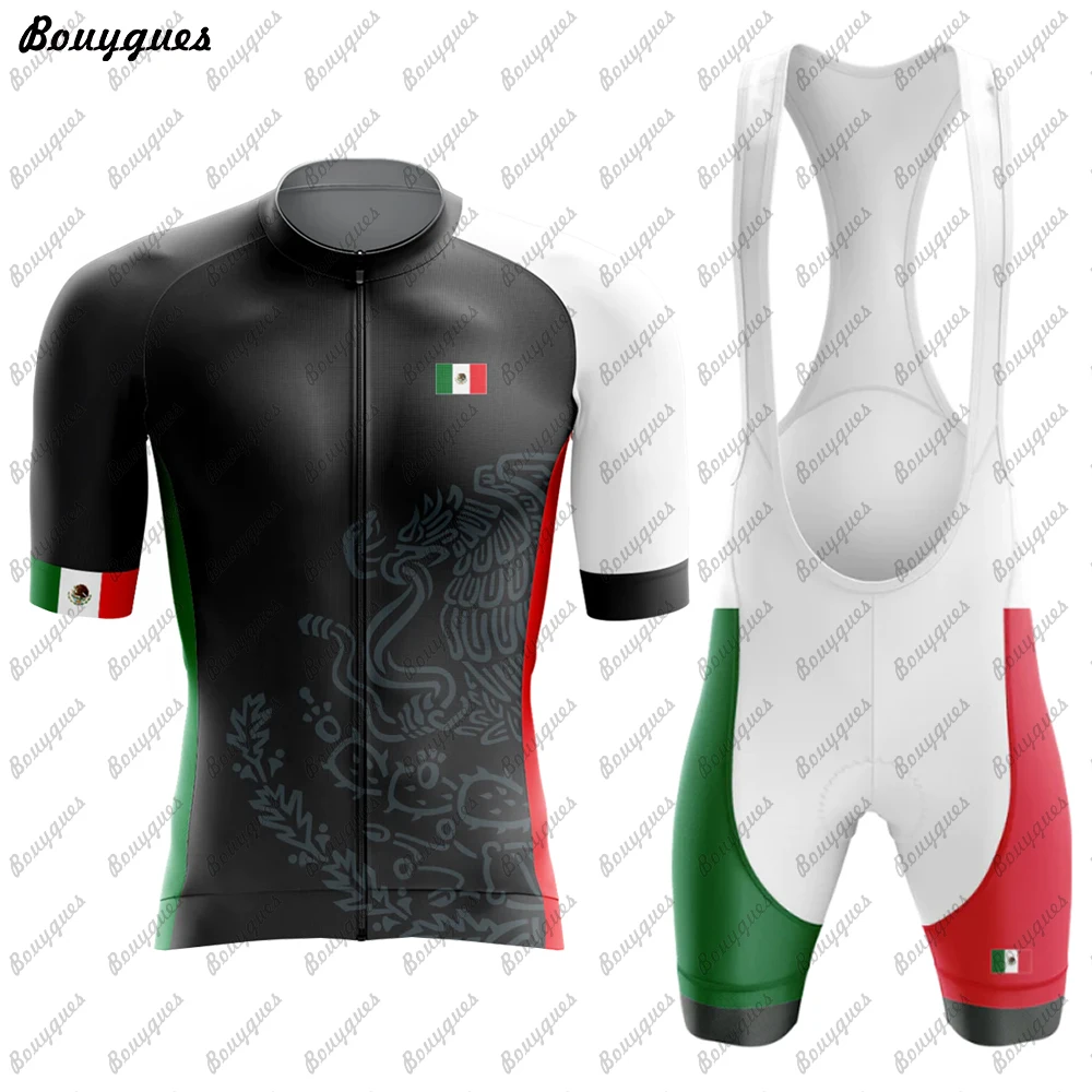 New Mexico Men Triathlon Team Short Sleeve Cycling Jersey Sets Maillot Ropa Ciclismo Outdoor sports Bicycle Clothing Bike Shirts