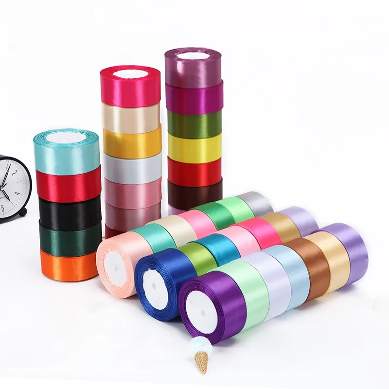 Ribbon Supplies 25yards/roll 4cm Ribbon Available in multiple colors Wedding Party Decorative Gift Box bouquet Wrapping Belt DIY Handmade Crafts