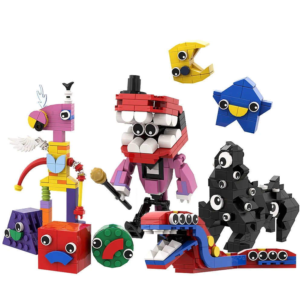 THE AMAZING DIGITAL CIRCUS Animated Movies Character Building Blocks Assembly Toy Room Decoration Ornaments Collection Gifts