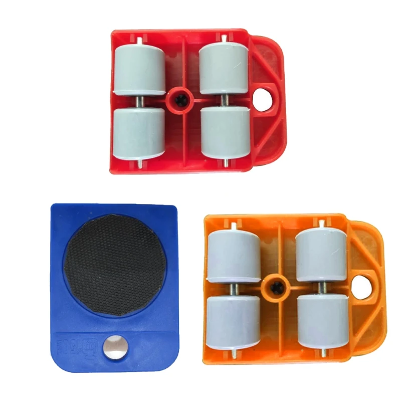 

Mover Wheels Transport Hand Tool Set for Safe and Easy Moving of Couches Sofas Refrigerators + More Lightweight F1CD