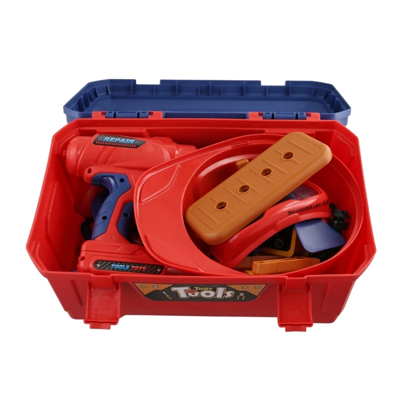 

48PCS Screw Repair Toy Constructions Toy with Electric Drill New Year Christmas Gift for Kids Educational Toy D5QF