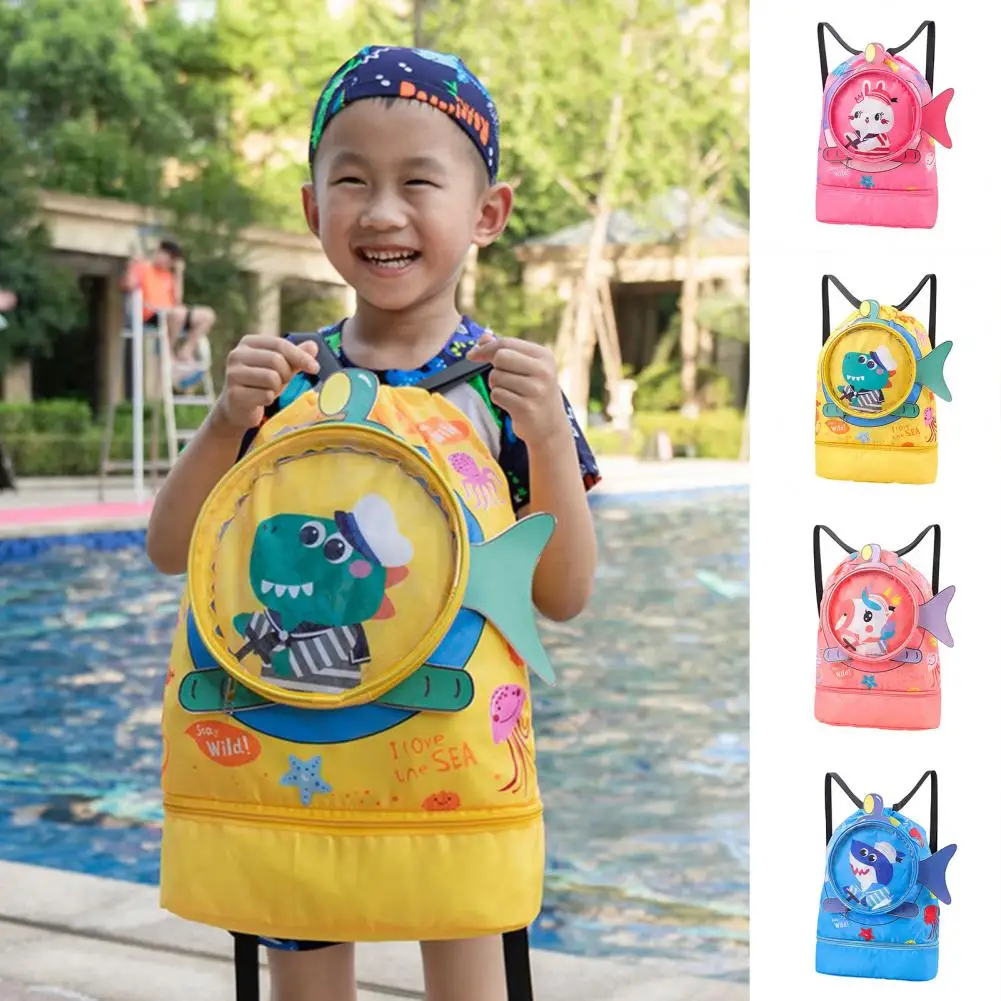 

Swimming Bag Cartoon Waterproof Anti-scratch Double Shoulder Adjustable PVC Dry And Wet Swimming Bag Beach Supplies