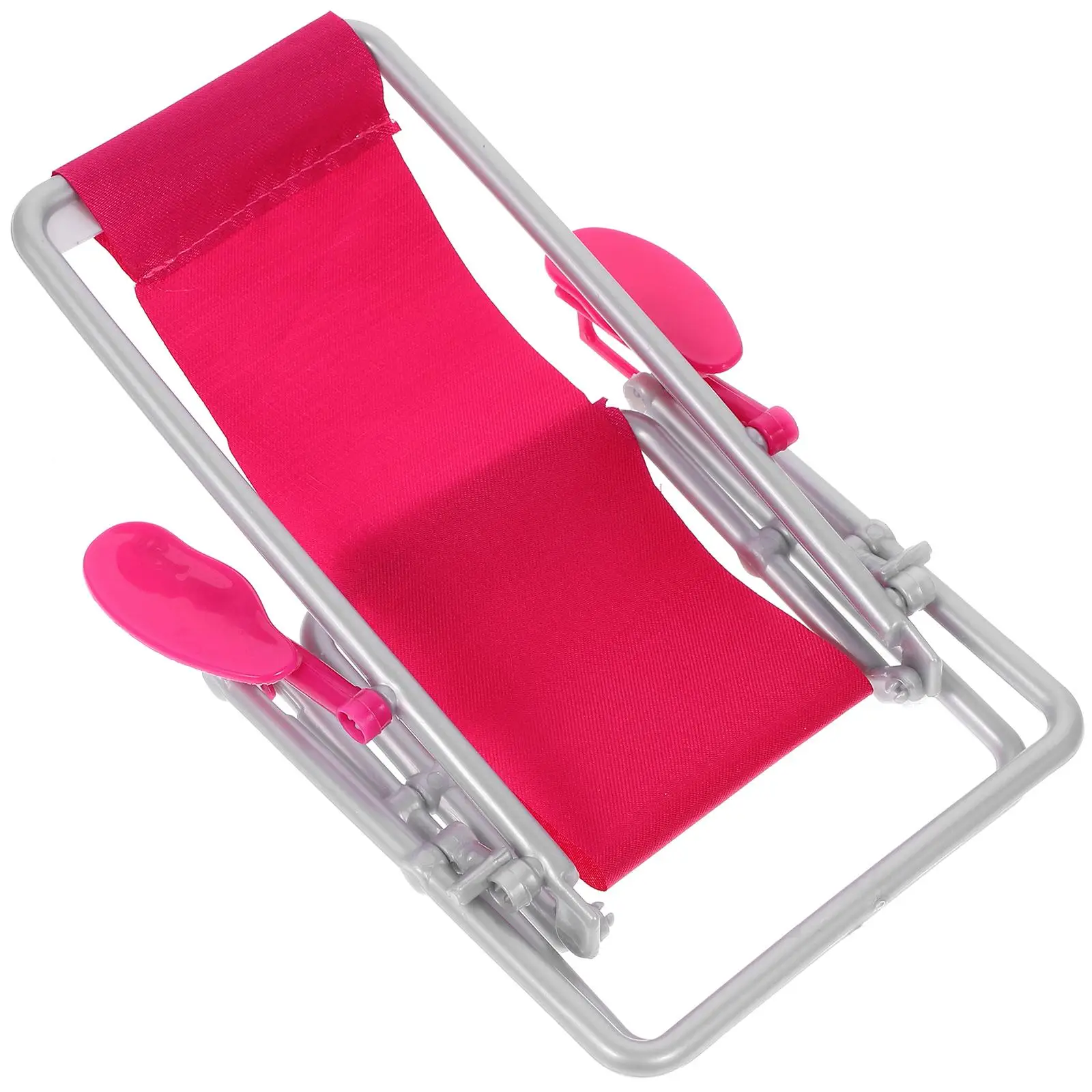 Beach Chair Folding Outdoor Recliner Mini Reclining Simulation Toy Chaise Lounge