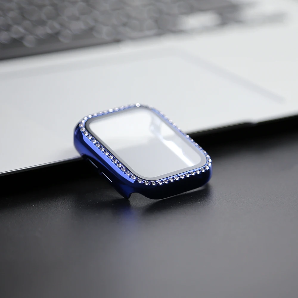 Luxury Bling Diamond Bumper Protector with Glass Case