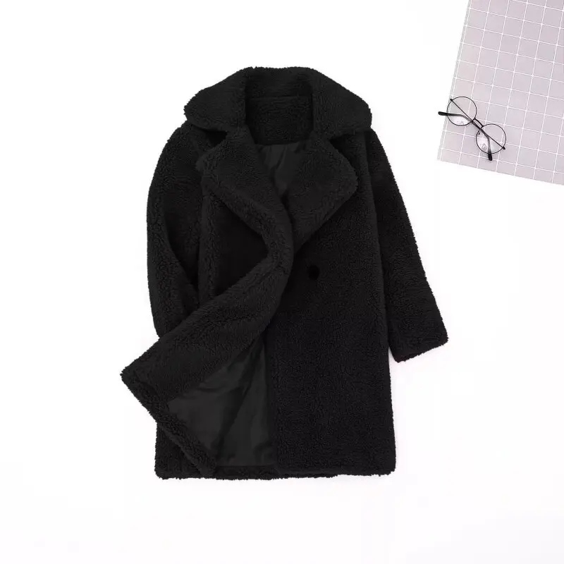 Children's Lamb Wool Cotton Coat Autumn and Winter New Baby Plush Thickened Hooded Jacket for Boys and Girls Warm Wool Sweater
