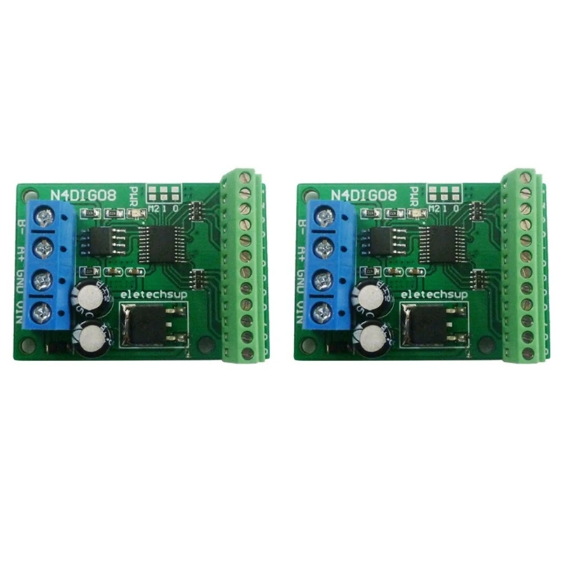 

ABGZ-2X 8Ch Input/Output Digital Switch TTL Lvttl CMOS RS485 IO Control Module Modbus Rtu Board For PLC Relay(With Terminal)