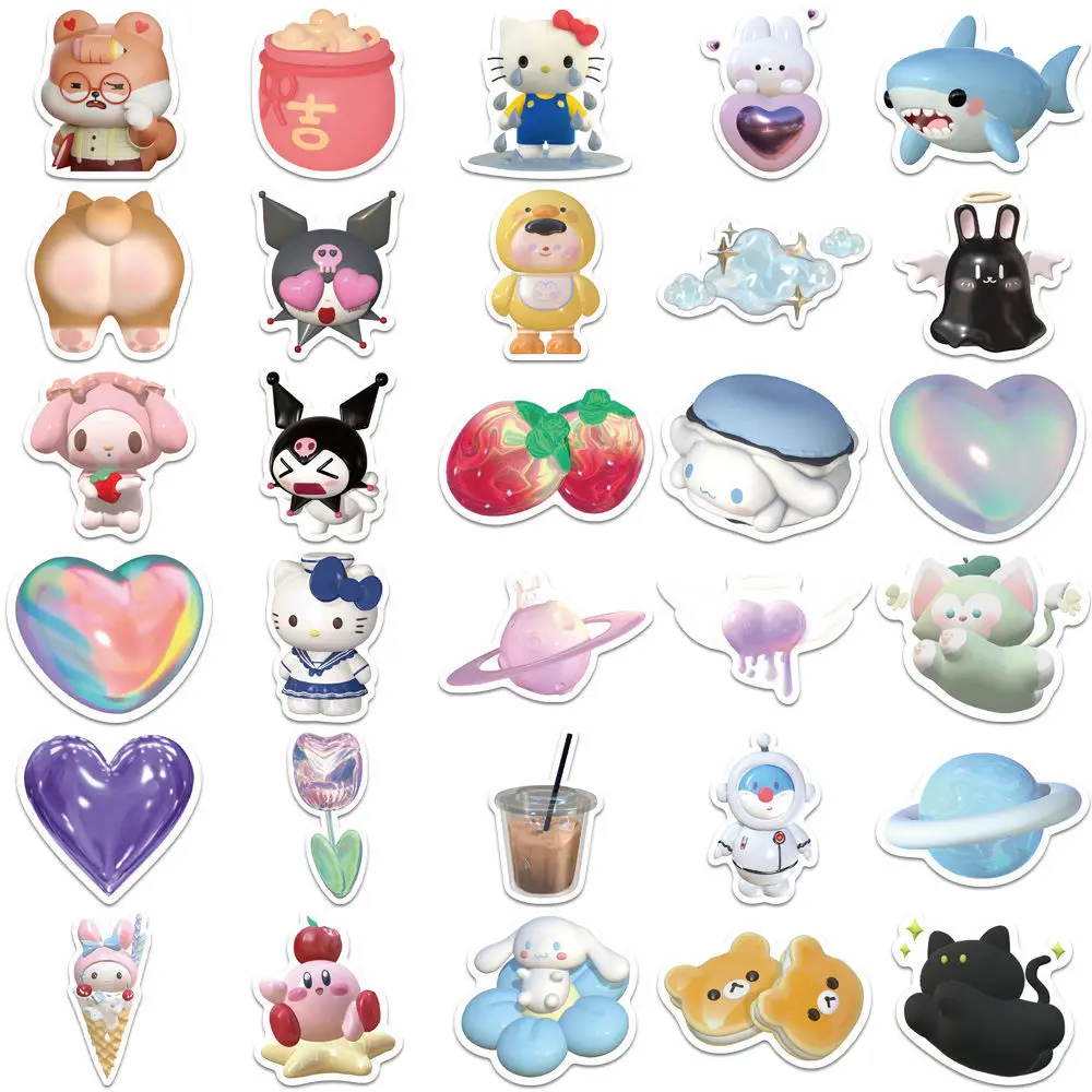 10/50/100pcs Cartoon Kawaii Sticker for Planner Album Scrapbooking Stationery Waterproof Decals for Laptop Suitcase Kid's Gift 10/50/100pcs Cartoon Kawaii Sticker for Planner Album Scrapbooking Stationery Waterproof Decals for Laptop Suitcase Kid's Gift