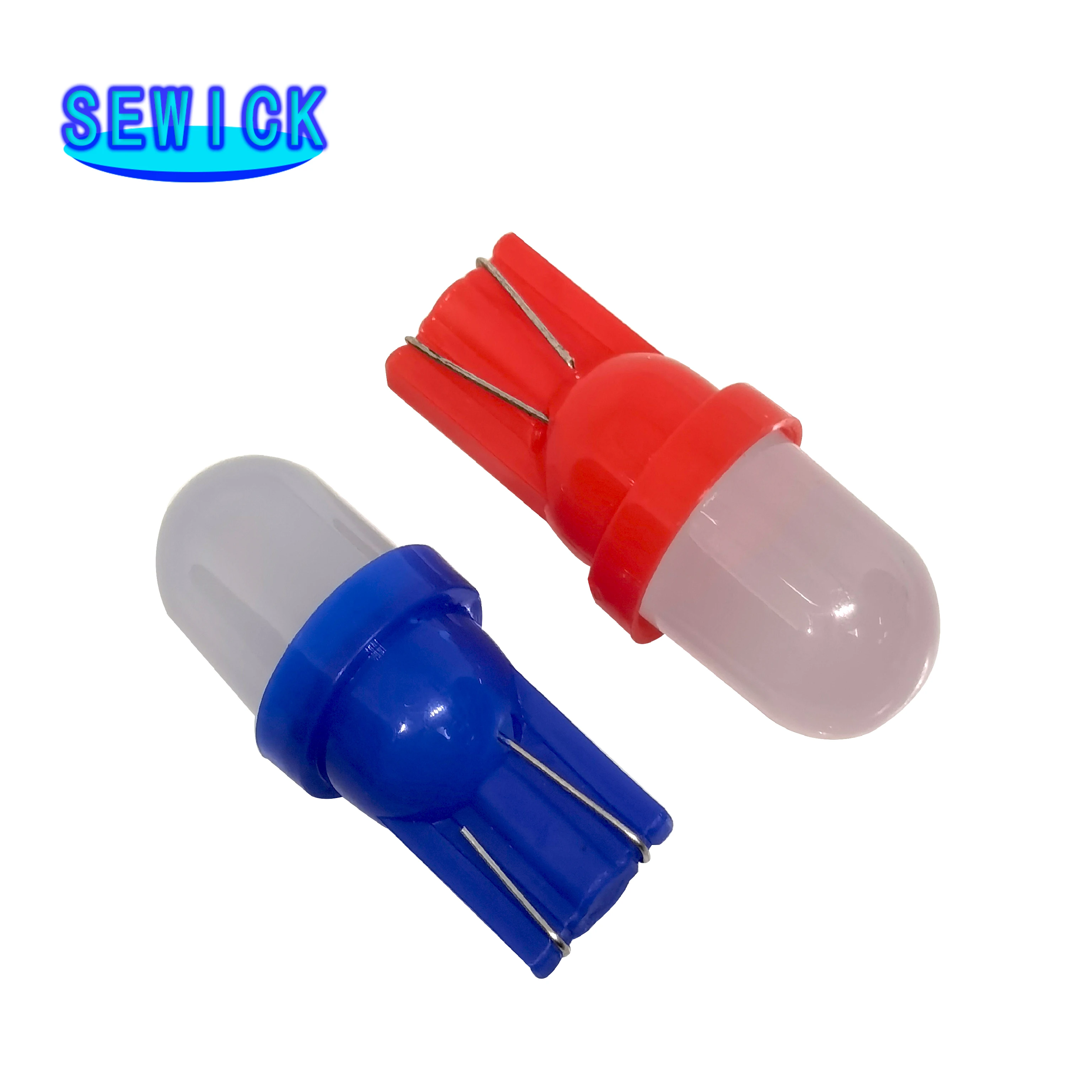 할인 100Pcs 비극성 AC DC 6V 6.3V 194 T10 서리로 덥은 Len 비 극성 핀볼 게임 기계 백색을 가진 555 LED F10 웨지 베이스