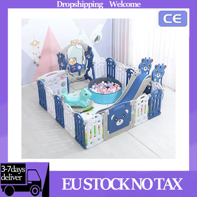 Parque Infantil de plástico para bebé, parque infantil plegable - AliExpress