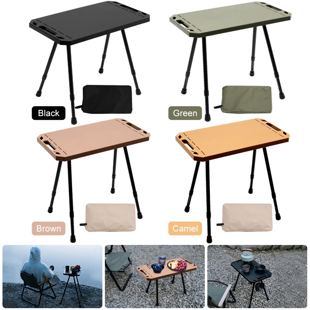 FoldingPicnicTableAdjustableHeightOutdoorTableAluminiumAlloy