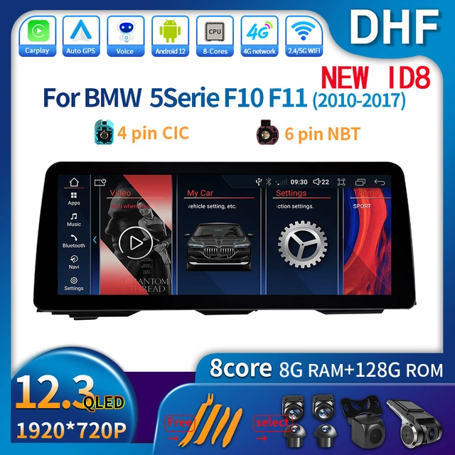 10,25 Zoll Wireless CarPlay Android Auto Auto Multimedia für BMW F10 F