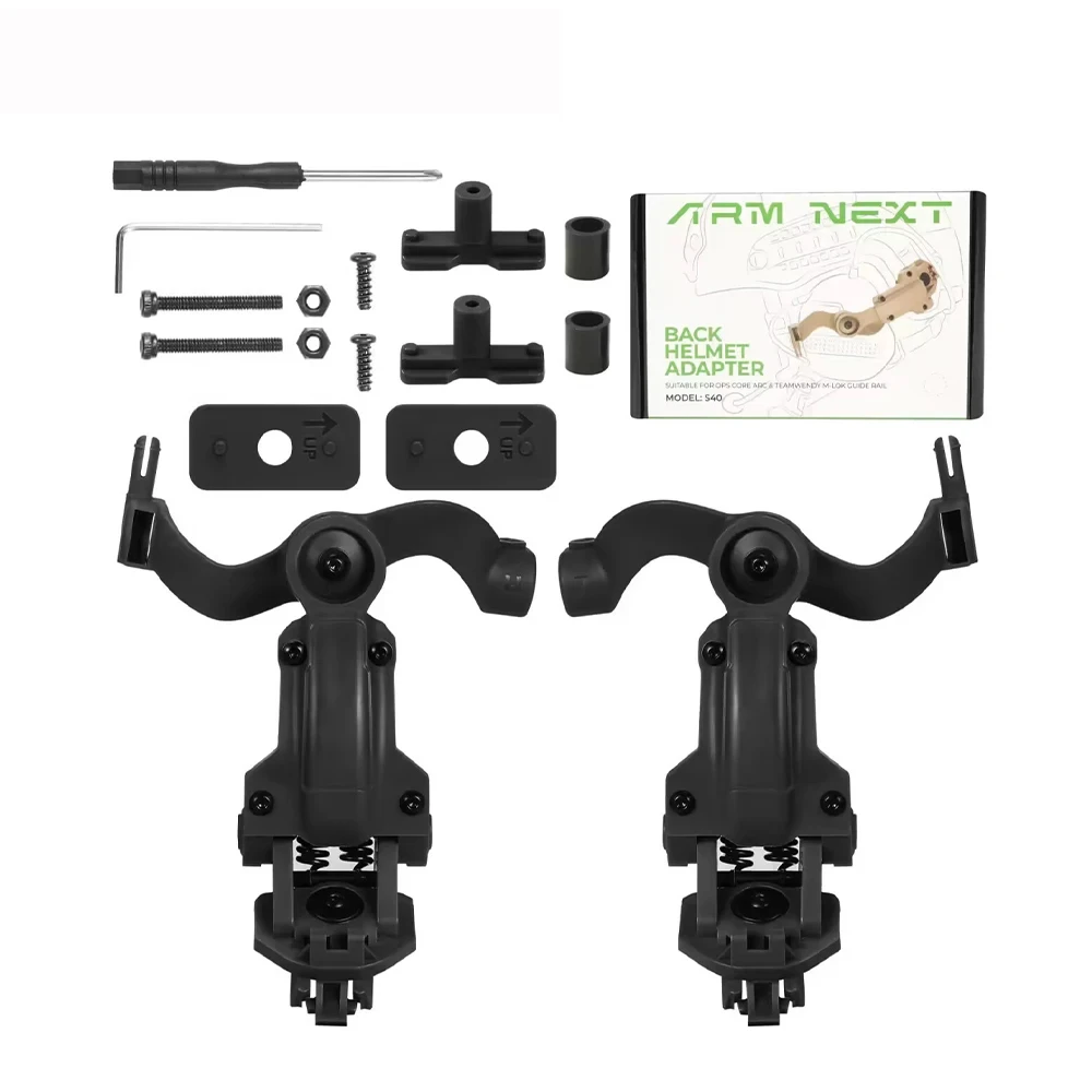 OPS CORE ARC/Wendy M-LOK Fast Helmet Rail Mount Adapter Tactical Headset Accessories Hunting Airsoft Shooting Headphone Bracket tactical headset tactical helmet adapter tactical helmet accessories tactical headset bracket