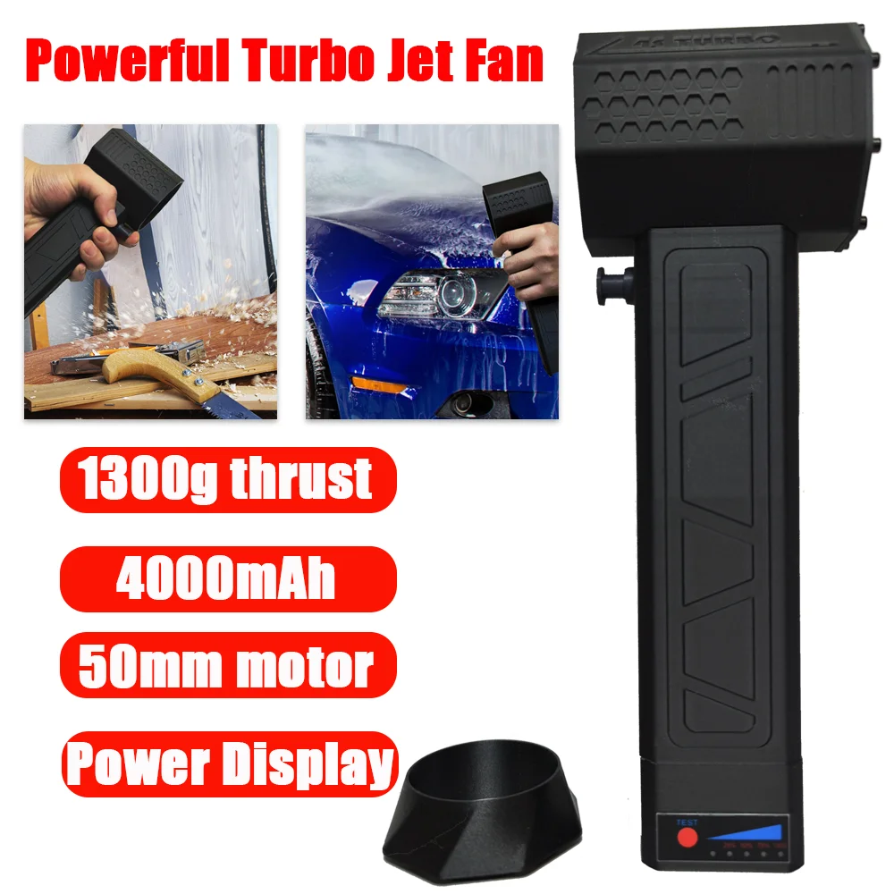 

Turbo Jet Fan Turbo Violent Fan Powerful Blower Cleansing Fan 4000mAh Brushless Motor Superstrong High Speed Duct Fan Dryer