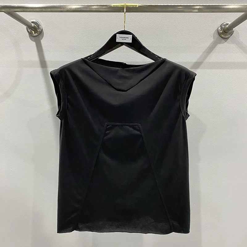 

Summer Rick Graphic T Shirts Women High Street Women Clothing Ro Owens Y2k Short Tops Navel-less Dress High Quality