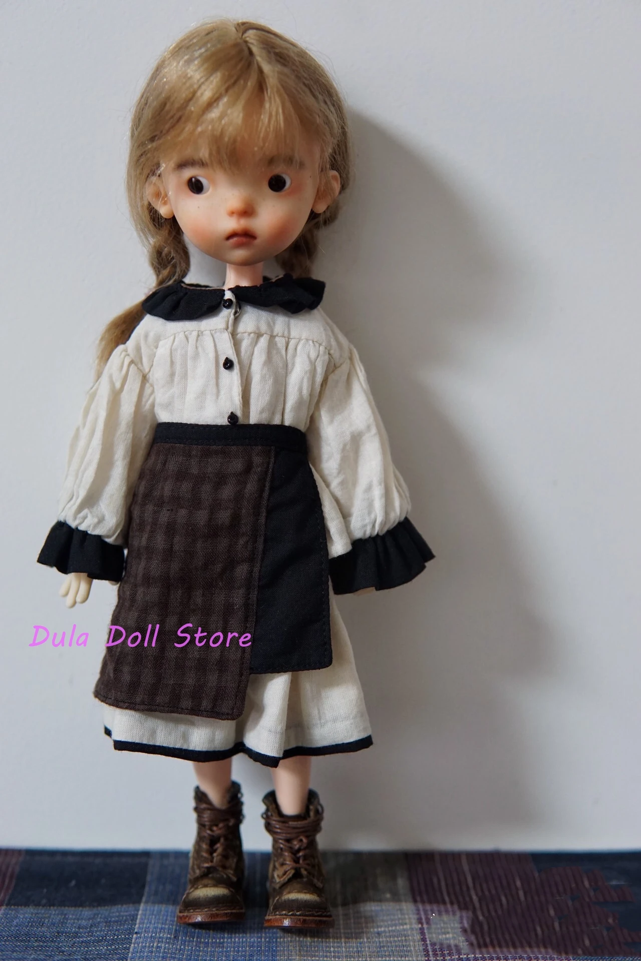 

Dula Doll Clothes Dress Black and white double-layer tea dyeing Blythe ob24 ob22 Azone Licca ICY JerryB 1/6 Bjd Doll