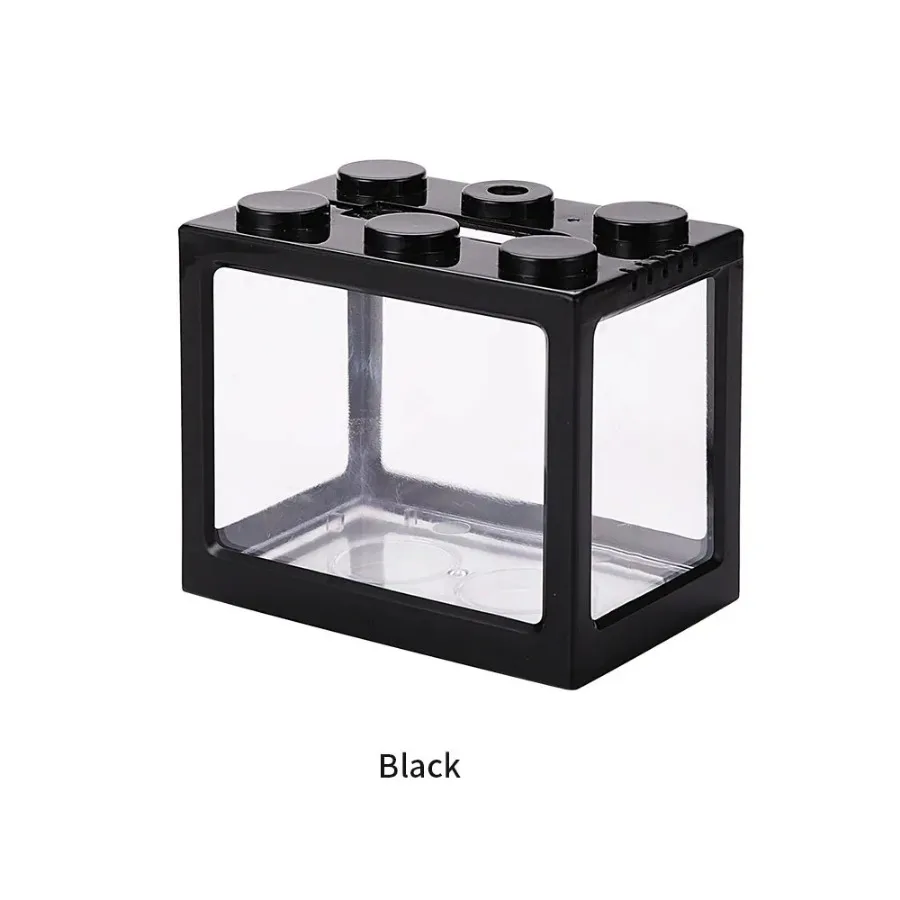 Fish Aquarium Building Block Fish Tank Mini Landscaping Tank Fighting Fish Seaweed Box Reptile