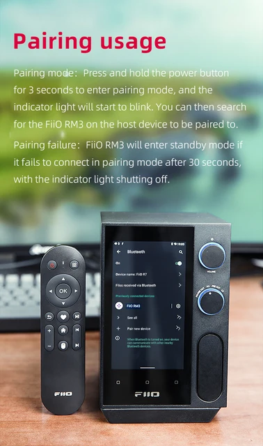 FiiO RM3 Bluetooth Remote Control for FiiO R7