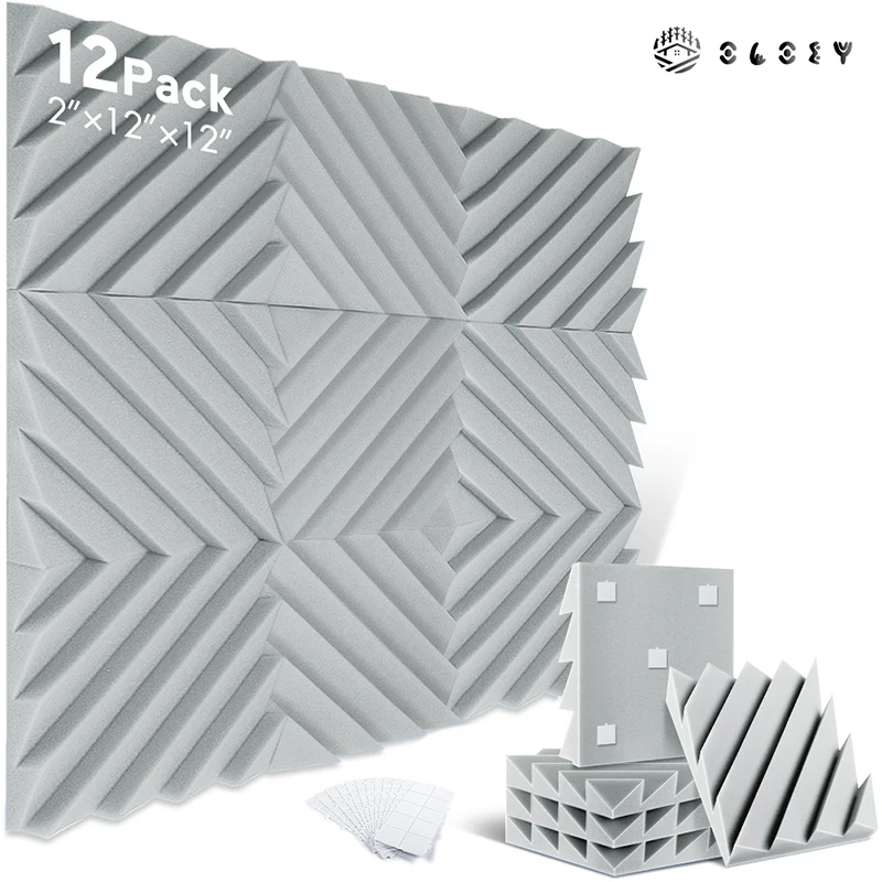 SoundIsolationPanel12PackHighDensitySoundproofingNoise