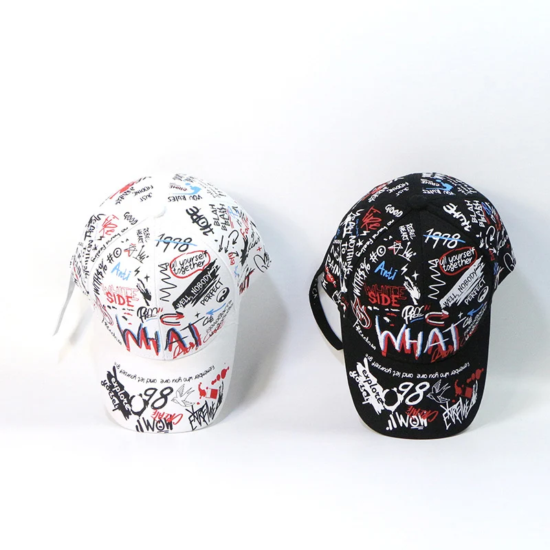 Casquette de baseball imprimée Saytay, graffiti Unisexe Snapback Chapeaux  Hip Hop Chapeaux d'été réglables cool (graffiti marron)