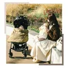 Korean Baby Hooded Cloak Cape Windproof Stroller Blanket Thicken Warmer Cartoon Bear Rabbit Baby Quilt 6