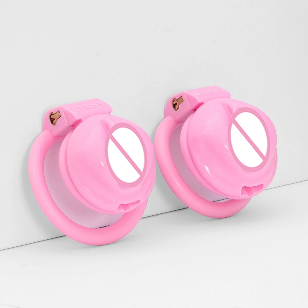 Pussy Liten Rosa Kvinna Kyskhet Bur Bondage Lås Bur Enheter Erotisk Urethral Lock Gay Ladyboy 18_voghion.com