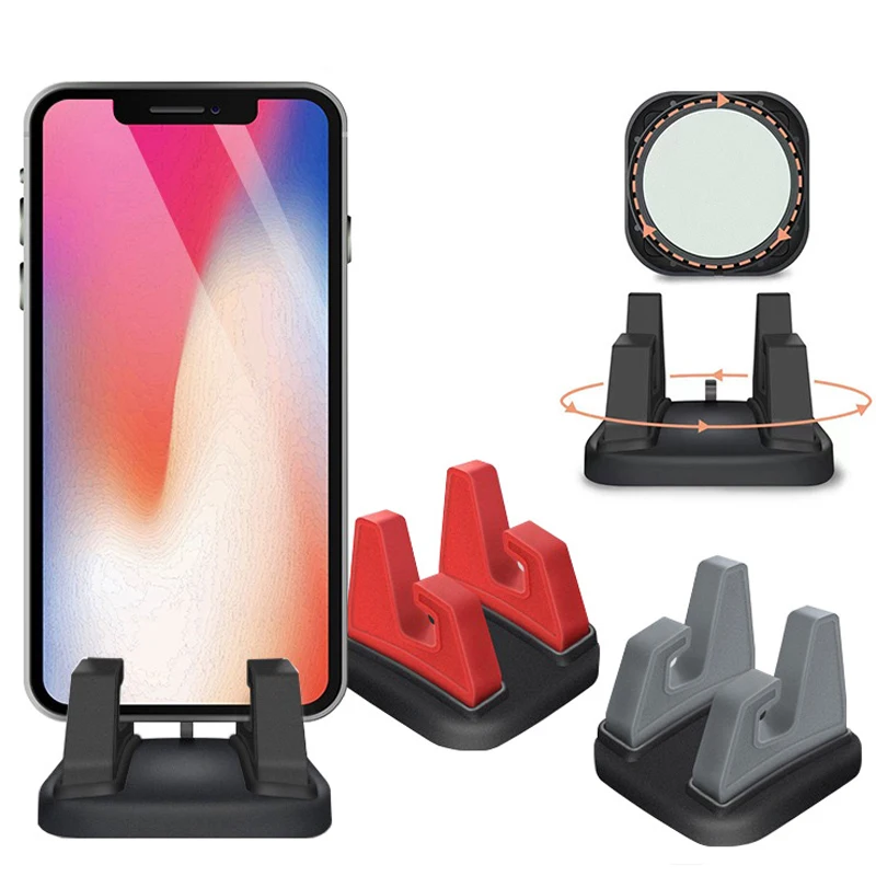 

360 Degree Rotatable Car Phone Holder Stick Non-slip Dashboard Bracket Useful Mobile Phone GPS Stand Car Accessories Interior