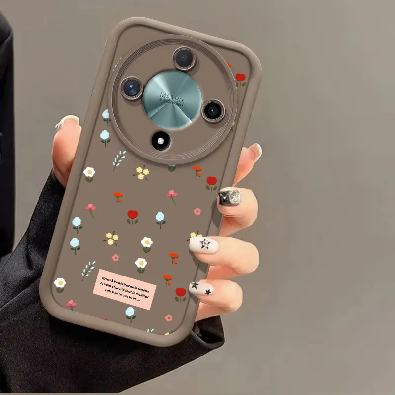 Romantic Flower Shockproof Soft Silicone TPU Protective Case