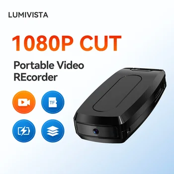 Mini telecamera HD 1080P con funzionamento a un pulsante, registrazione video/audio, supporto scheda di memoria da 8-256 GB per la raccolta di evidenzianze