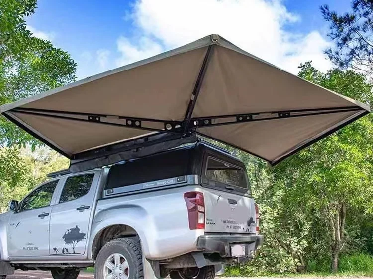 Tenda da sole laterale per auto tenda da tetto a 270 gradi con apertura  rapida per la vendita in campeggio