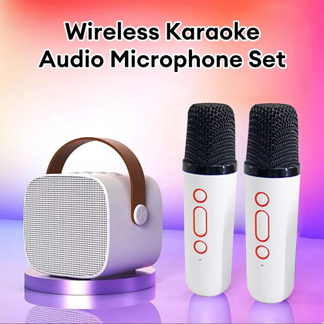 Minialtavoz inalámbrico con micrófono, altavoz pequeño con Bluetooth para  Karaoke, Audio portátil para exteriores, novedad de 2023 - AliExpress