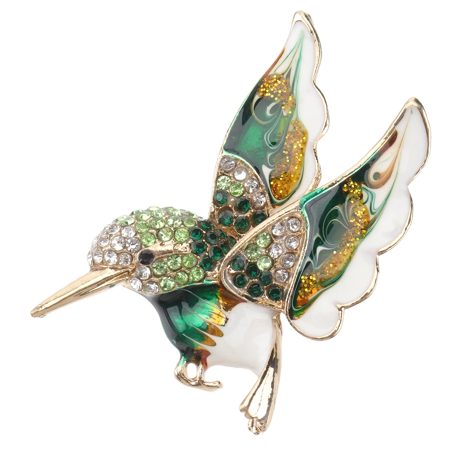 

1Pcs Lovely Brooch Elegant Hummingbird Shaped Corsage Decorative Breastpin Clothes Pin for Girls Women