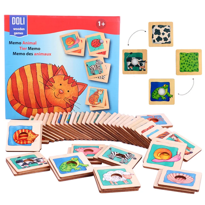 

Animal Fur Pattern Matching Puzzle Toys Boxed Animal Fur Skin Matching Board Puzzle Game Wooden Montessori Toys For Children