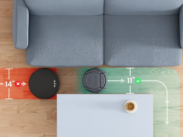 Lefant M210P Robot Vacuum Cleaner Remote Control, Featured Carpet Cleaner Small Robot 7.8cm Thin 28cm DIA, Robotic Vacuum Alexa