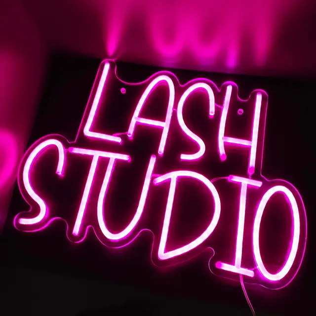 Artlast Lash Romance LED Neon Sign for Lash Room Decor Business Pink Lash  Light for Beauty Salon Lash Studio Lash Lounge Wall Decor