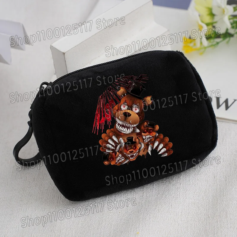 Cute Coin Purse with Key Ring - Soft Zipper Square Wallet and Card Holder with Hanging Accessories